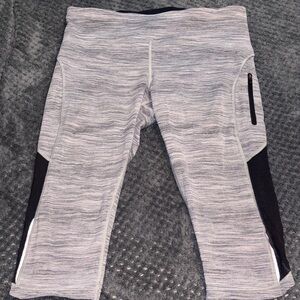 Lululemon Gray an Black Athletic Pants